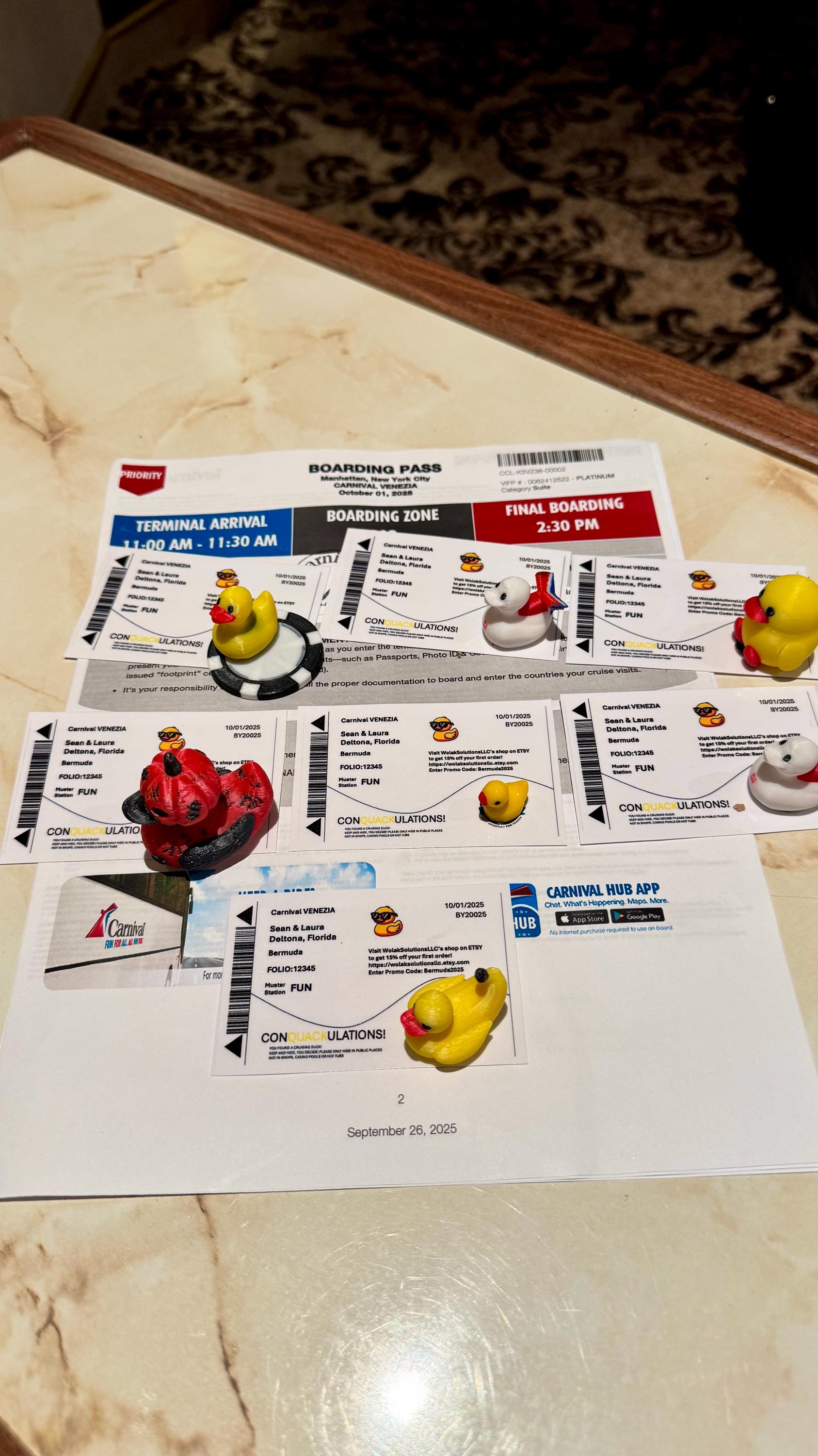 Personalized Cruise Duck Starter Pack "Carnival"