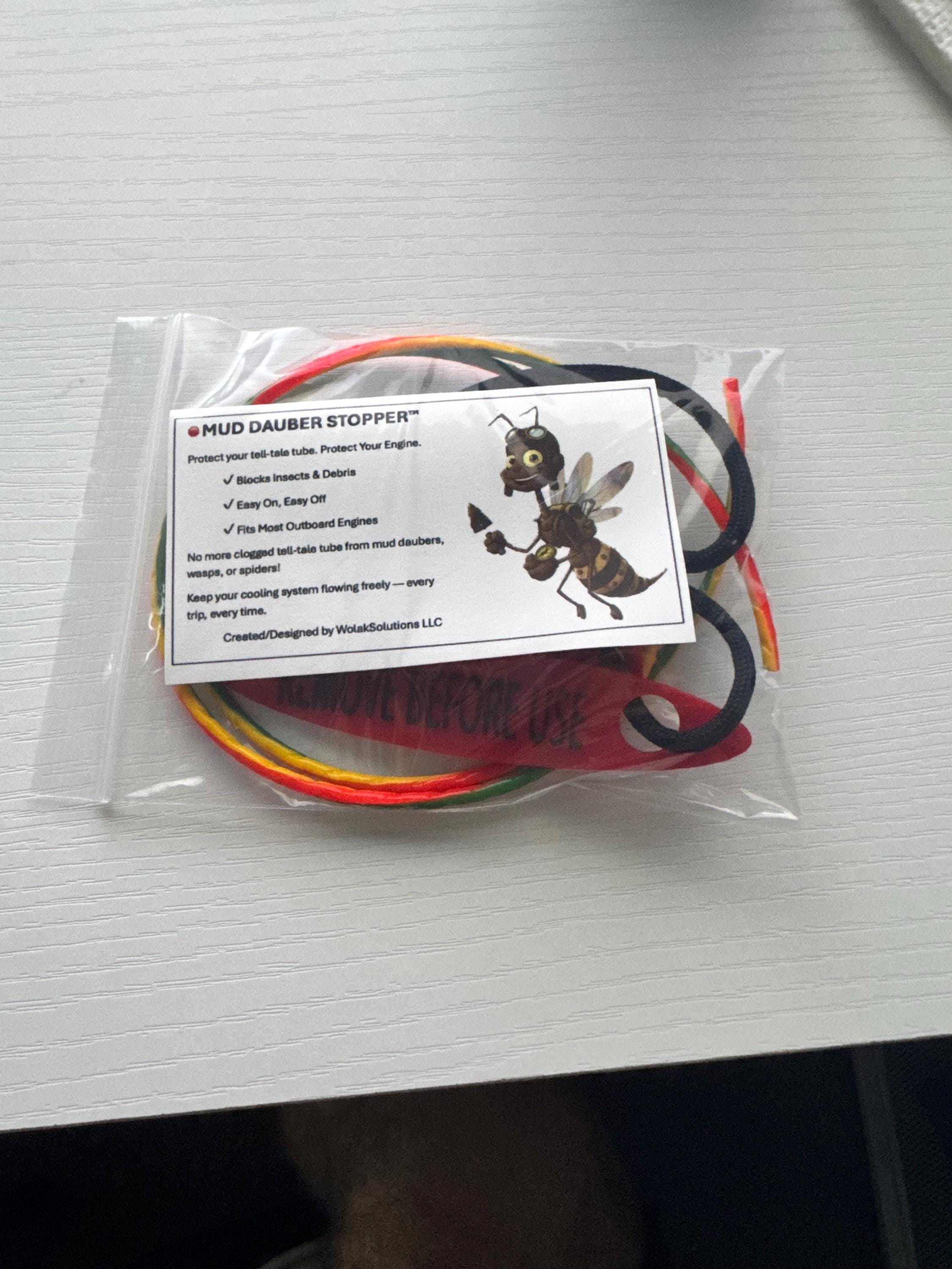 MUD DAUBER STOPPER "Every Outboard Engine Should Have One"