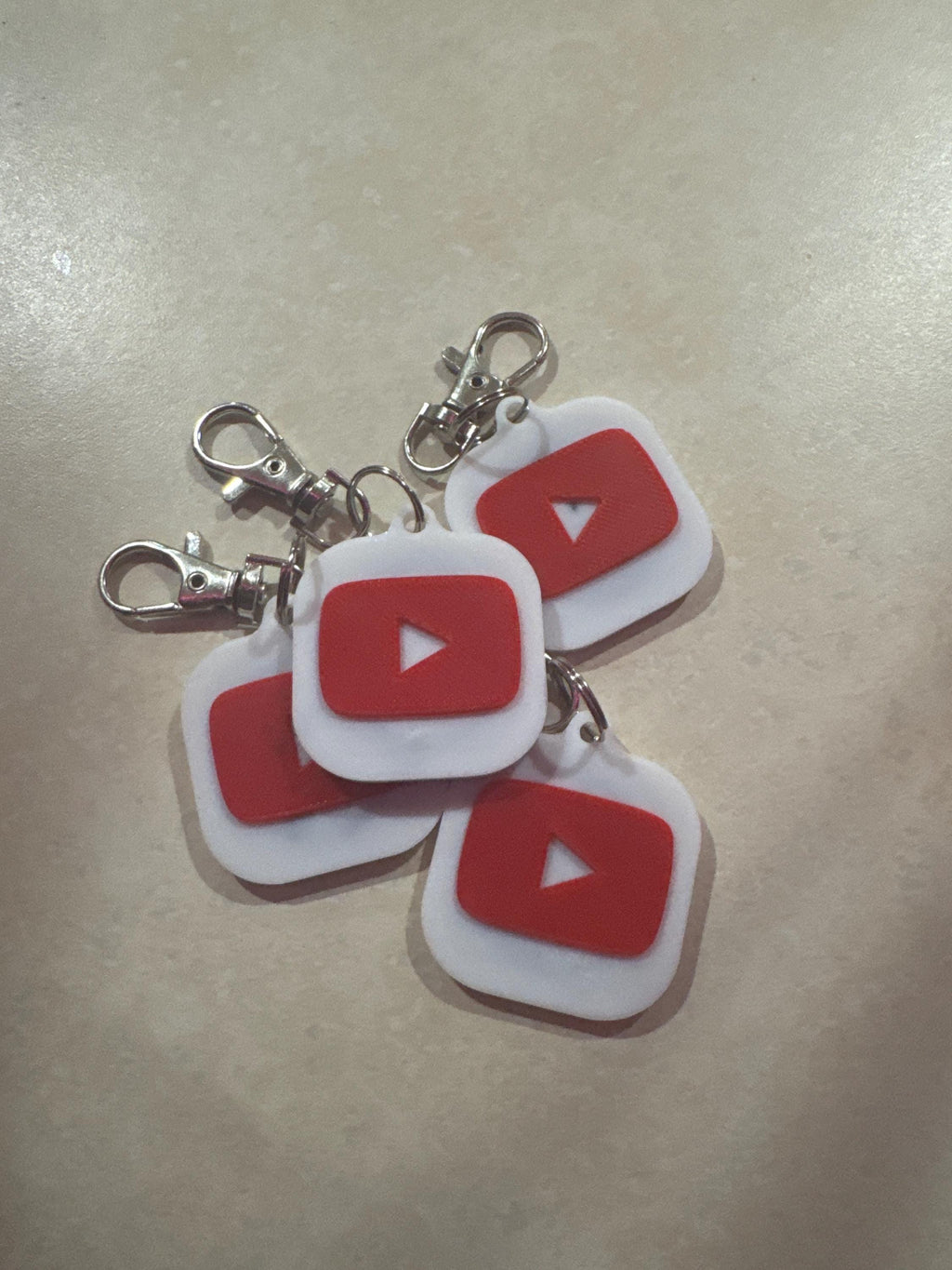 4 for 25.00 TikTok, YouTube, Instagram Keychain Scannable Social Media Digital Key Chains